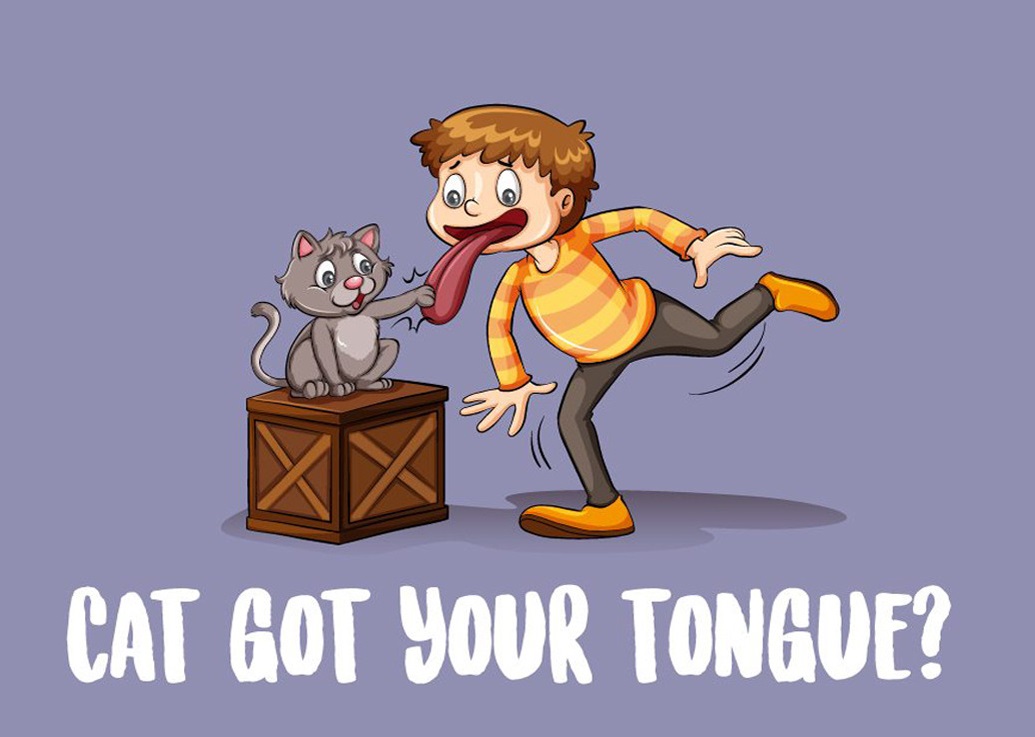 You are so quiet today? Has the cat got your tongue?